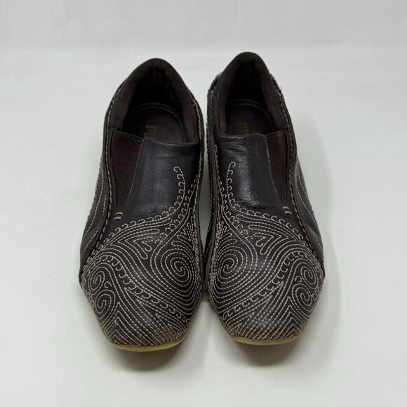 Puma Archive Shoes Womens 9.5 Brown Leather Japanese Design Vintage Sneakers - Picture 6 of 16